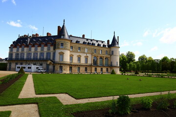 Fototapeta na wymiar The Castle of Rambouillet is a castle in the town of Rambouillet, Yvelines department, in the Île-de-France region