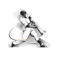 The Big Swing: Baseball Player's Impactful Hit