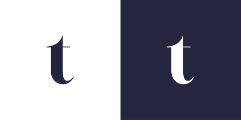 letter t luxury logo design - obrazy, fototapety, plakaty