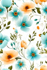 Floral seamless pattern. Can be used for printing on fabric, wallpaper, wrapping paper