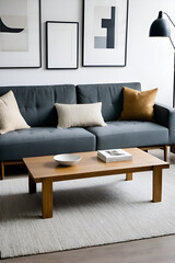 modern living room with sofa