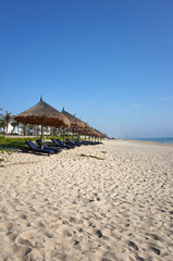 Landscape of Non-Nuok Beach in Danang, Vietnam.
