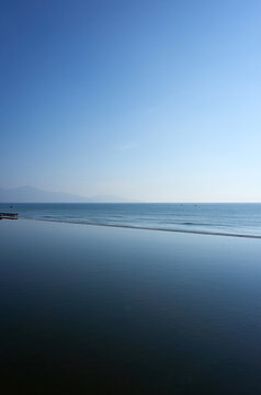 Landscape of Non-Nuok Beach in Danang, Vietnam.
