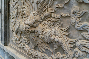 Bas-reliefs in the temple complex.
Tong Lam Lo son Pagoda. Vietnam, a suburb of Nha Trang. The country's largest statue of Buddha Amitabha.