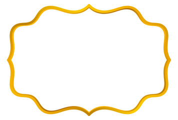 Islamic golden text frame