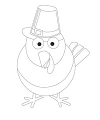 thanks giving coloring page for kids and adults