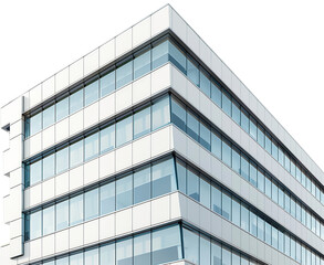 Obraz premium modern office building with windows on transparent background