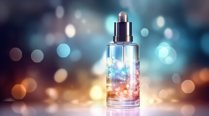 Luxury perfume, cosmetic premium glass bottle.