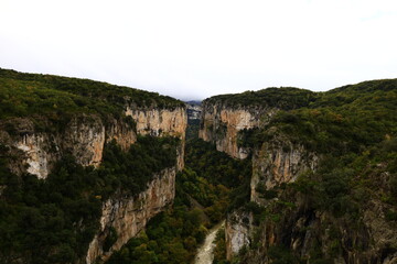 Fototapeta na wymiar The canyon of Arbaiun is a canyon located in the east of the province of Navarre in Spain