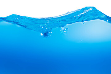 Clean water with water droplets and waves