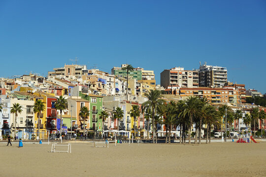 La Vila Joiosa town in Costa Blanca, Spain