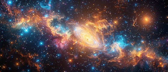 There are many stars, nebulae, and galaxies in our universe