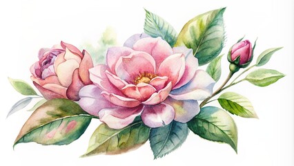 Watercolor floral Background