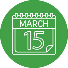 March Line Circle icon