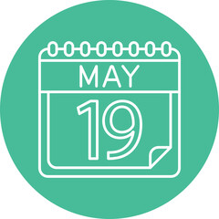 May Line Circle Vector Line Circle Icon For Personal And Commercial Use