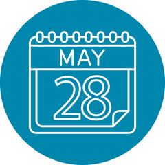 May Line Circle Vector Line Circle Icon For Personal And Commercial Use