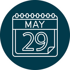 May Line Circle Vector Line Circle Icon For Personal And Commercial Use