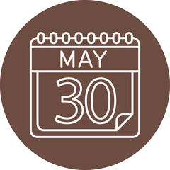 May Line Circle Vector Line Circle Icon For Personal And Commercial Use