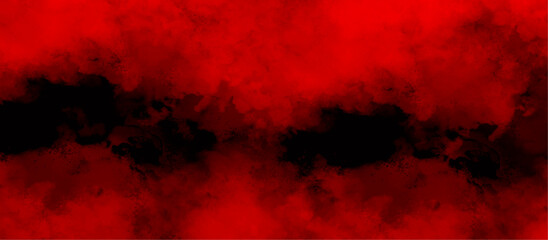 Abstract background with red and black watercolor texture .digital pastel art watercolor splash texture .vintage red and black sky and cloudy background .hand painted vector  watercolor design .