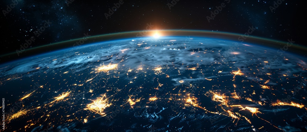 Aufkleber provided these 3d rendering elements of the global network concept
