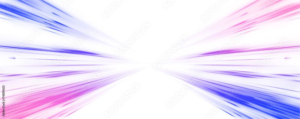 Poster abstract neon light rays background. a colorful motion background of city light trails. vector png. 