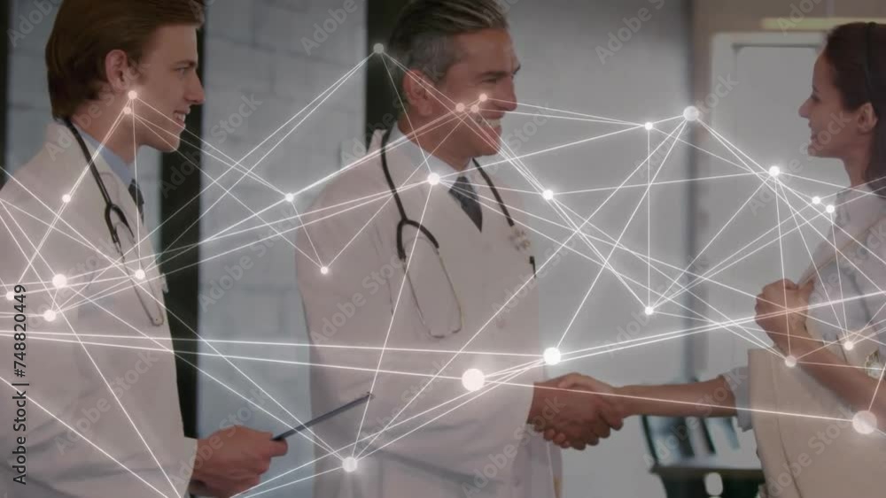 Poster animation of connections over diverse doctors