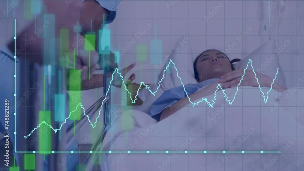 Poster animation of data processing over diverse doctors