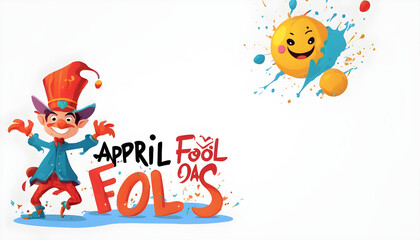 Fototapeta premium april fool's day , a day to celebrate