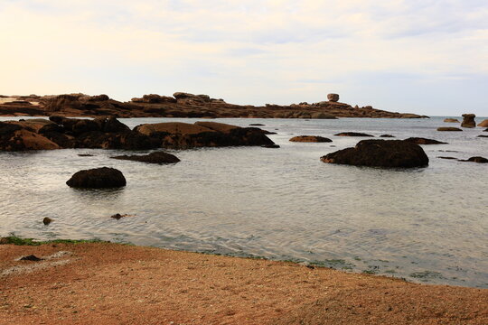 The Trégastel beach is located in the department of Côtes-d'Armor, Brittany