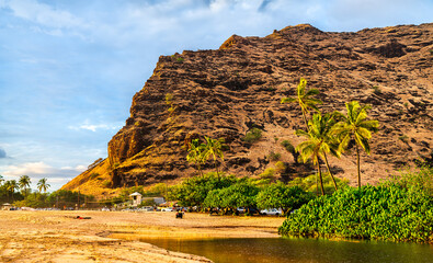 Makaha Beach Park in West Oahu Island, Hawaii, United States - 748825285