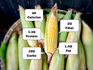 Corn is a naturally low-fat food that provides