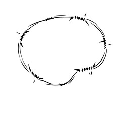 Barbed wire vector