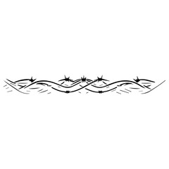 Barbed wire vector