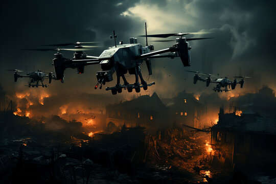 Mass surveillance drones leading to a dystopian loss of freedom