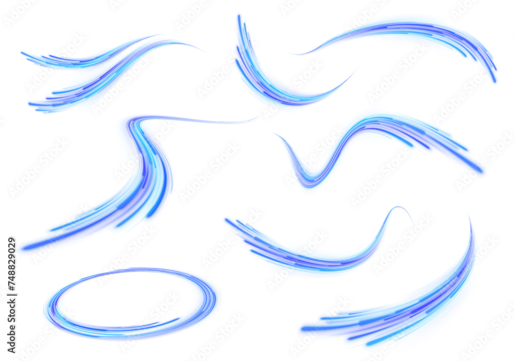 Poster abstract blue wave background. wavy transparent curved lines in the form of the movement of sound wa
