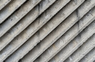 A detailed view of a wall constructed with concrete blocks, showing the texture and patterns created by the arrangement of the blocks.