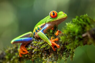 red eyed tree frog