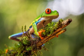 frog on a leaf