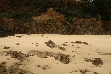 View on the tip of Penn al Lann located in the Carantec commune in the Finistère department of Brittany