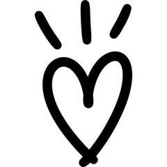 Emotions symbol set. cartoony expression sign doodle. 