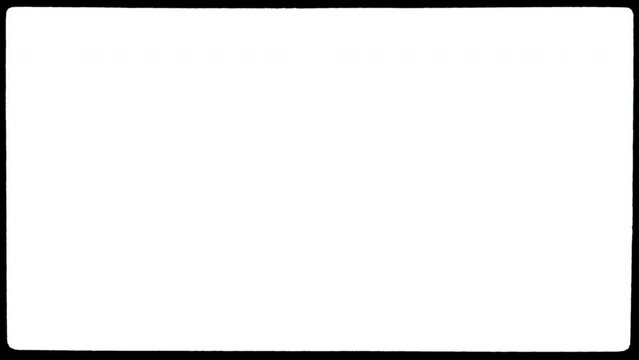 A clean classic film frame overlay