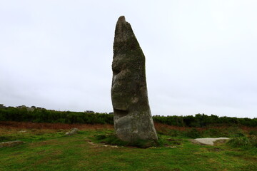 The menhir of Cam Louis is a menhir located in the town of Plouescat, in the department of Finistère in France