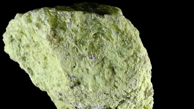 Rough uncut green opal