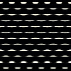 Retro geometric cream horizontal waves mid century seamless pattern