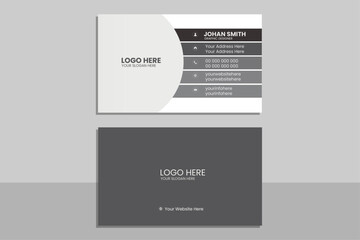 Set of modern business card print templates. Personal visiting card with company logo.