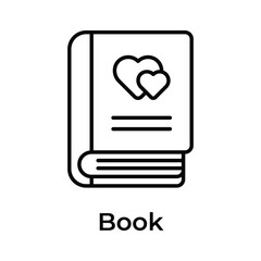 Take a look at this amazing icon of book in modern design style