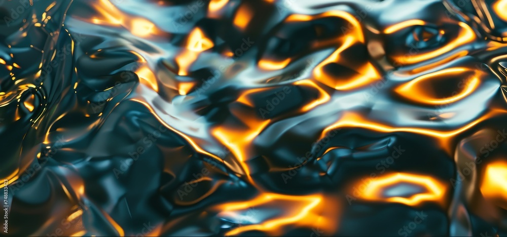 Poster an image of burnt objects on a black background, in the style of futuristic chromatic waves, sparkli