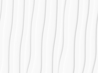 Fototapeta premium White abstract background with waves paper cut.