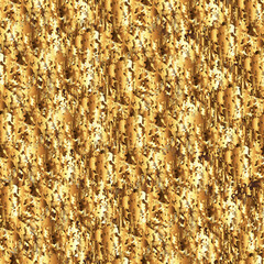 Gold texture, crinkled foil. Seamless pattern.