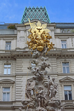 Monument Plague Column in Vienna Austria